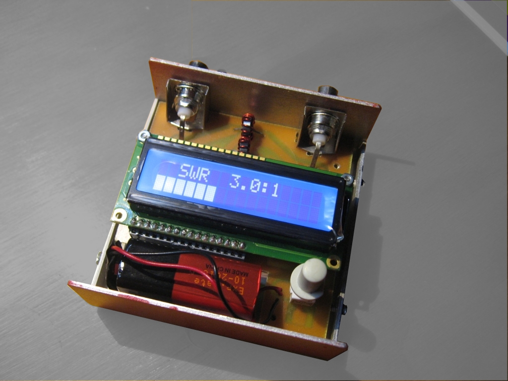 Interior View of the Lazure Portable Rugged Digital SWR Meter