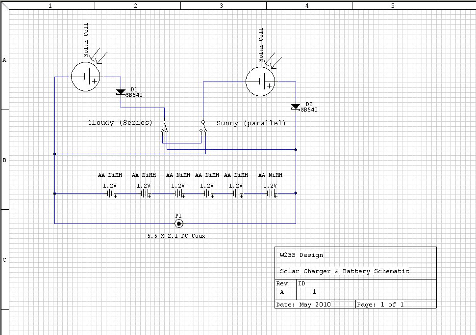 Schematic of Lazure Portable Rechargeable Battery Pack