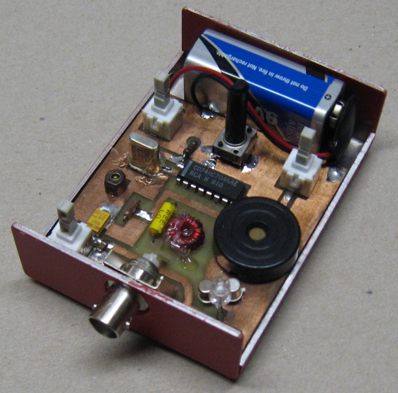 Interior View of the W2EB Portable Antenna Analyzer