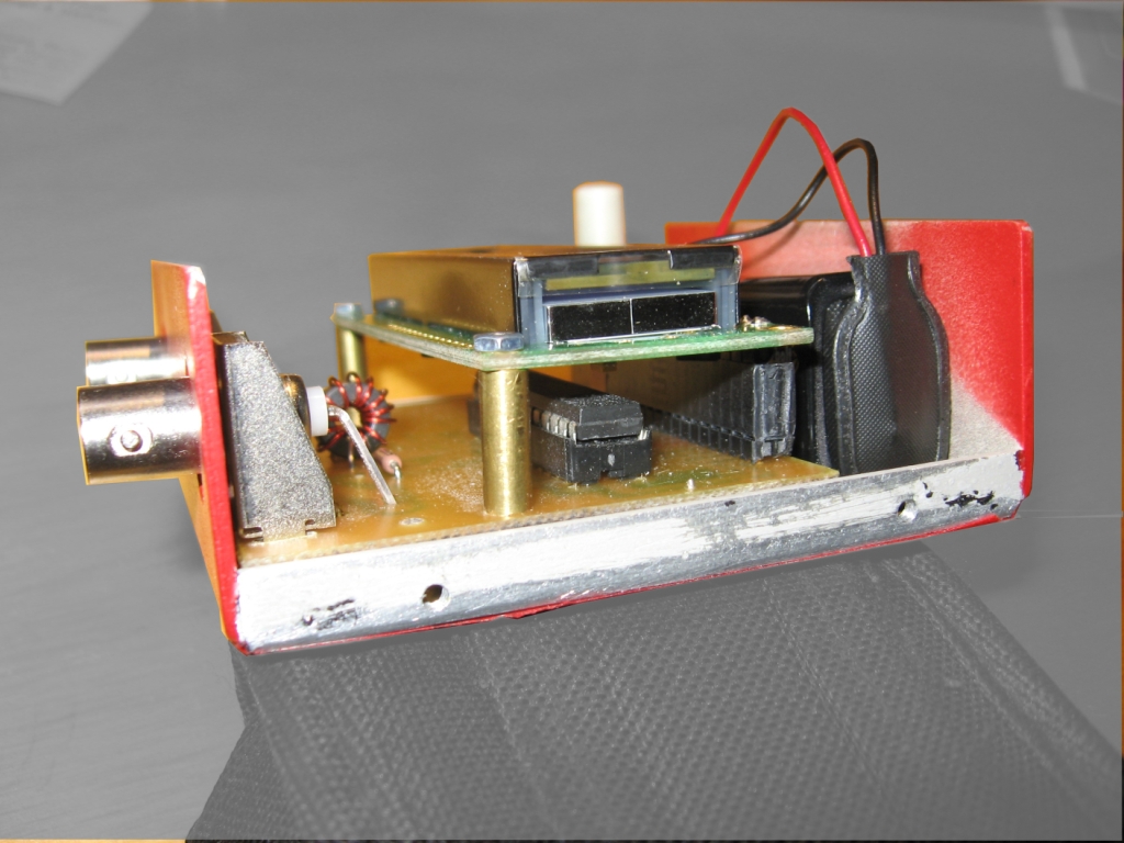 LCD Mounting of the Lazure Portable Rugged Digital SWR Meter