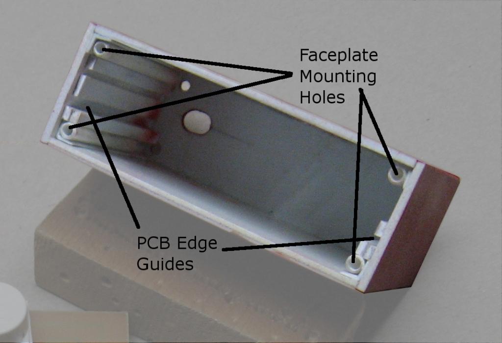 Chassis details of the W2EB Portable Field Keyer