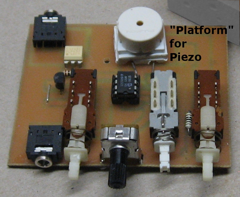 The assembled PCB of the W2EB Portable Field Keyer