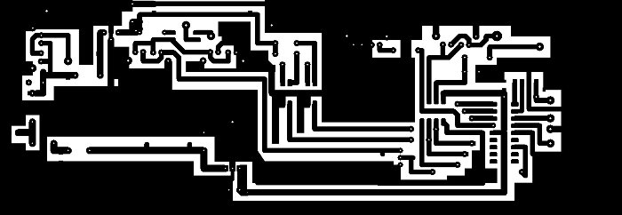 PCB, Bottom View of the Lazure Keyboard Keyer