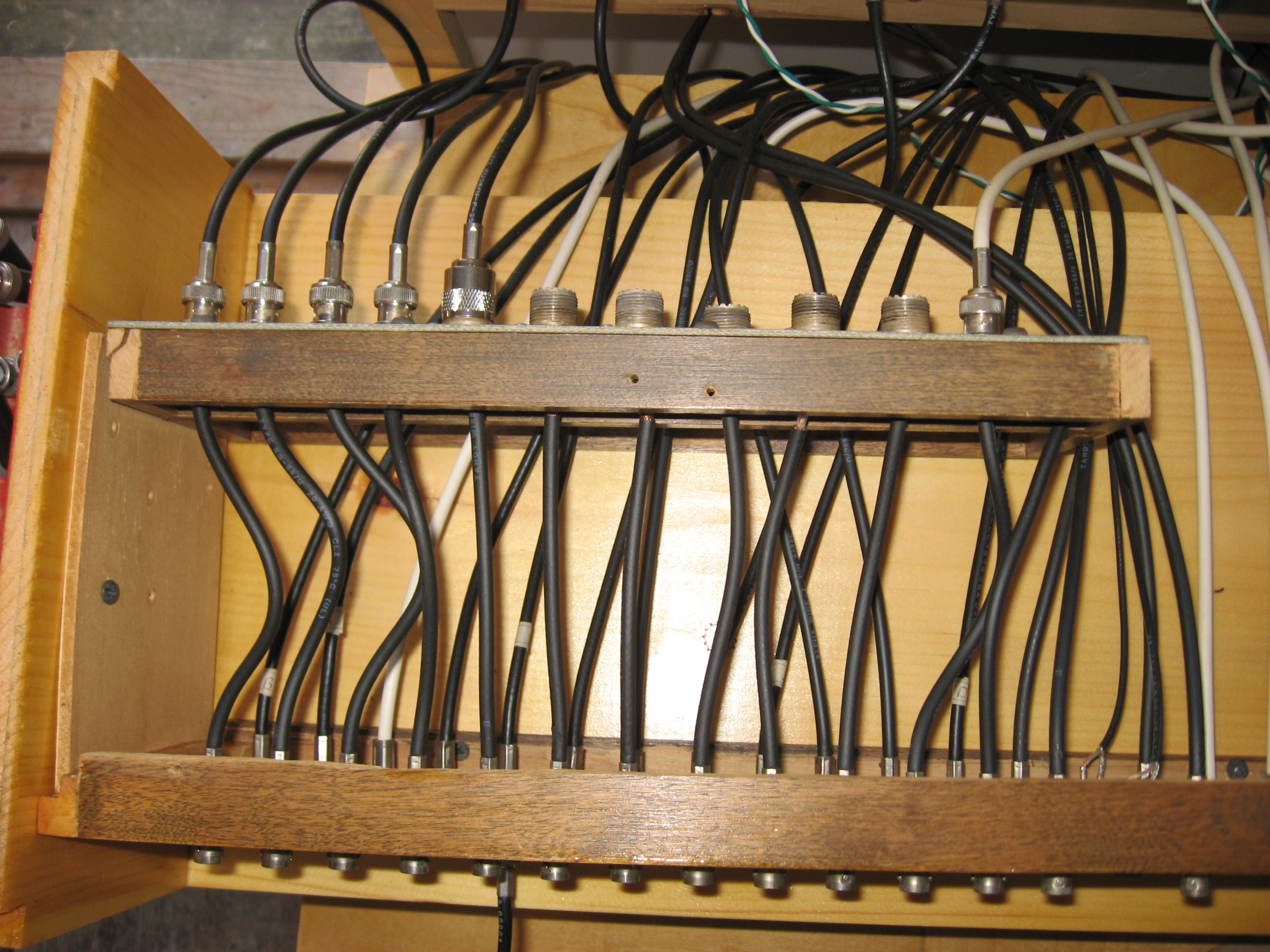 Internal View of the Lazure Operating Console RF Patch Panel