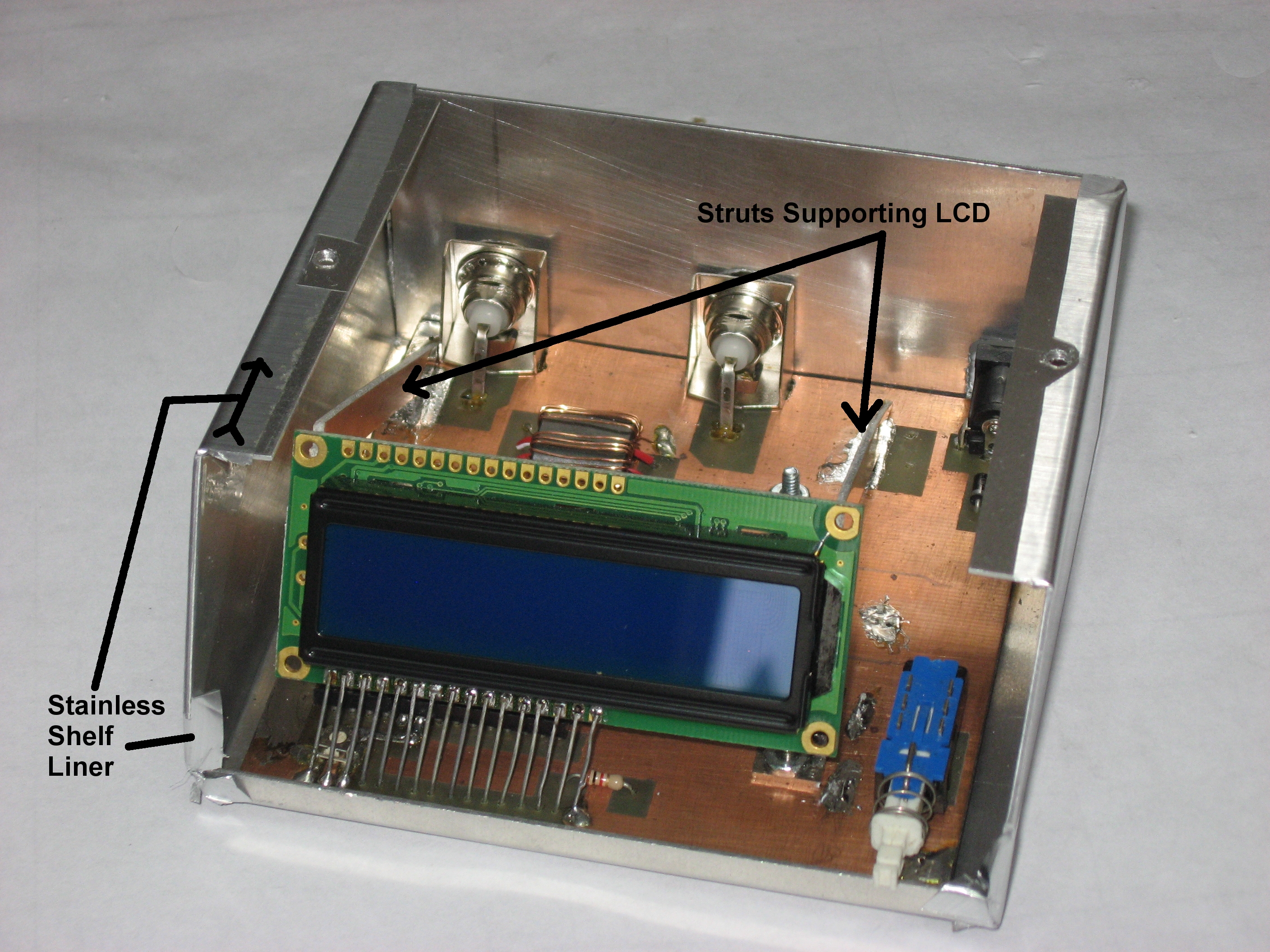 Inner View of the Lazure SWR & RF Power meters