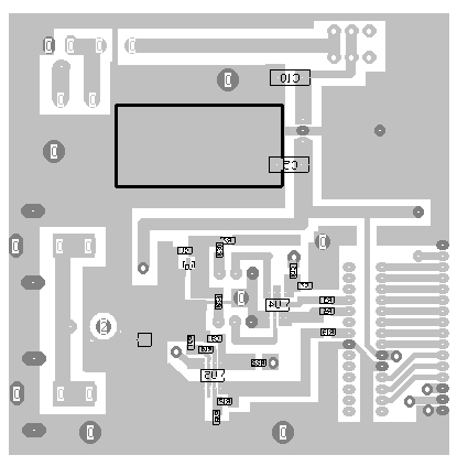 Lazure RF Power Meter PCB Bottom View