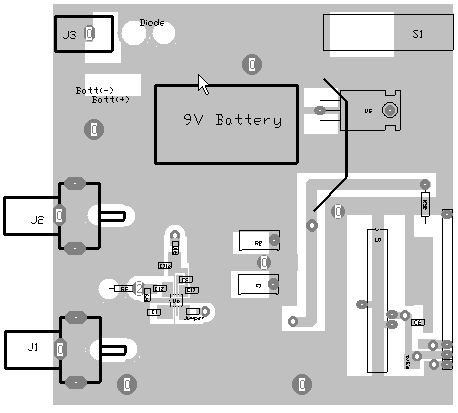 Lazure RF Power Meter PCB Top View