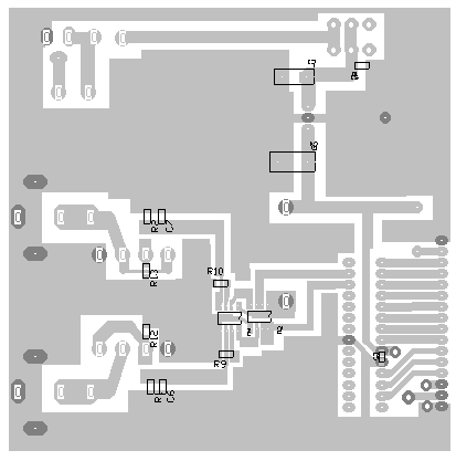 Lazure SWR Meter PCB Bottom View