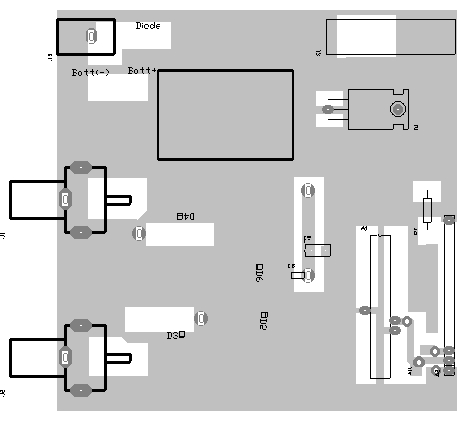 Lazure SWR Meter PCB Top View