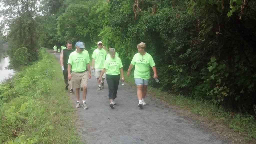 More canser walkers including some family